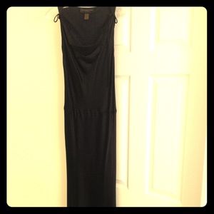 Donna Karan blk label  3quarter length silk dress